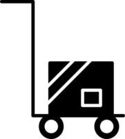 Robot Mechanical Helper Glyph vector