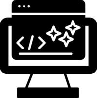 Clean Coding Practices Glyph vector