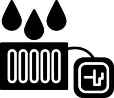 Rain Sensor Precipitation Detection Device Glyph vector