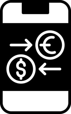 Money Exchange Currency Swap Glyph