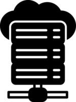 Web Hosting Glyph vector