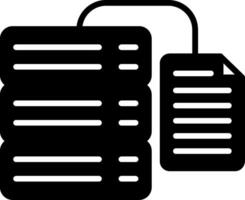 Database Management Tool Glyph vector