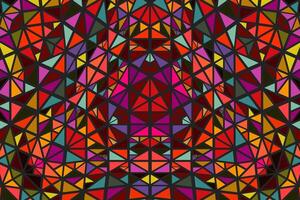 Geometrical dynamic abstract round tiled mosaic pattern background vector