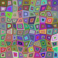 Multicolored rectangle polygon tile mosaic background vector