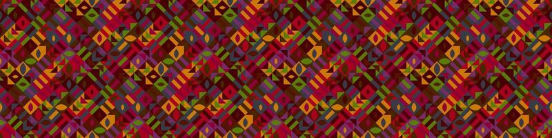 Seamless multicolored abstract mosaic pattern background design vector