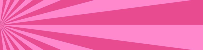 Star burst pattern background - hypnotic abstract design with pink stripes vector