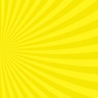 Yellow geometric psychedelic swirl ray burst background - abstract hypnotic graphic design vector