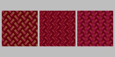 Geometrical seamless gradient zig zag stripe pattern background set vector