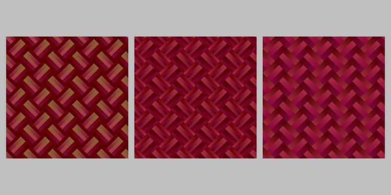 Geometrical seamless gradient zig zag stripe pattern background set