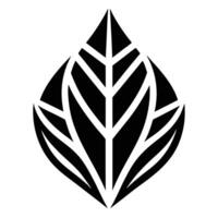 Abstract Leaf Minimalist Design vector