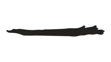 Silhouette Of A Fallen Tree Log vector