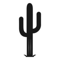Saguaro Cactus Simple Silhouette Icon vector