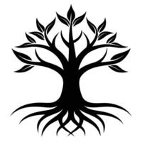 Silhouette Tree Of Life Image vector