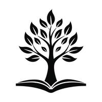 Tree Of Knowledge Book Concept vector