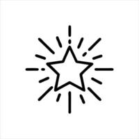 A star emerging with light rays, symbolizing a bright new achievement vector