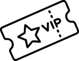 A Minimal event ticket icon vector