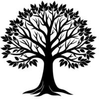 Tree silhouette icon.tree icon.tree silhouette. Adobe Illustrator Artwork vector