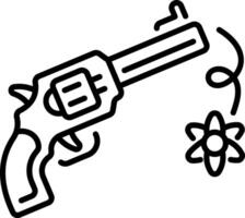A linear style icon of nonviolence symbol vector