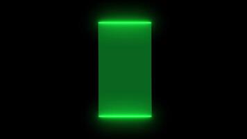 HUD GUI futuristic element, Sci fi concept neon line animation Isolated on Black Background video