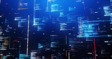a computer screen with many different types of data video