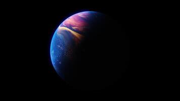 an image of a planet with a dark background video