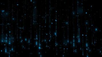 binary code on black background video