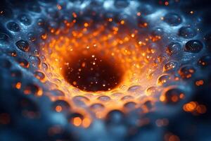 Abstract Vortex of Fiery Bubbles Dynamic Energy Concept for Design photo