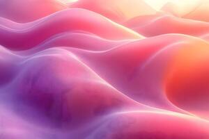 Dreamy Abstract Gradient Waves Design for Digital Art and Modern Backgrounds photo