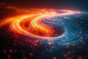 Abstract Cosmic Energy Flow with Vivid Colors and Dynamic Motion for Digital Art and Design photo