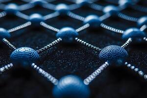 Abstract Nanotechnology Network Background for Modern Design Projects photo