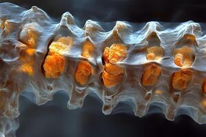 Macro View of Corn Kernels on Cob with Detailed Texture and Lighting for Autumn Harvest Theme photo