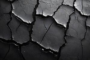 Abstract Cracked Earth Texture Surface for Art and Design Backgrounds photo