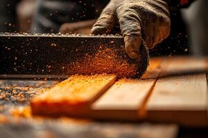 Carpentry Craftsmanship Precision Woodworking with Hand Tools for Professional Workshop Design photo