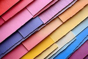 Multicolored Paper Layers for Artistic and Craft Design Projects photo
