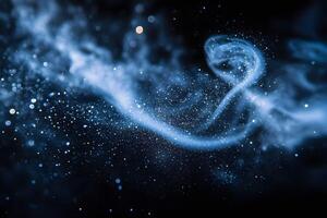 Cosmic Swirl in Deep Space Mystical Abstract Scene for Astronomy and Science Themes photo