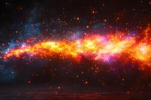 Vibrant Cosmic Explosion in Deep Galaxy Space Ideal for Science and Fantasy Themes photo
