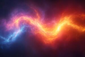 Dynamic Fusion of Blue and Red Energy in Abstract Cosmic Vortex Design photo