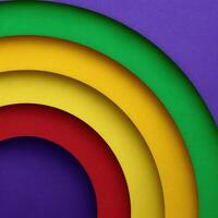 Abstract colorful concentric circles background photo