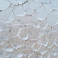 Abstract ice pattern with polygonal shapes and textured surface photo