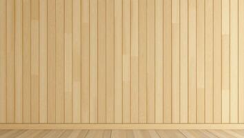 Light Wooden Paneling Background with Floor photo