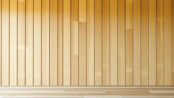 Clean Wooden Wall and Floor Background for Interior Design photo