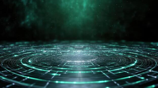 A futuristic background with a circular design photo