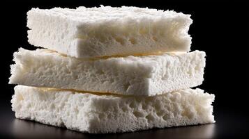Japanese bread cake showcases soft and airy texture photo
