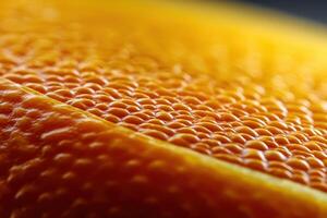 Close-up view of textured orange surface revealing details photo