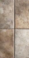 Textured tiles arranged in a modern layout photo