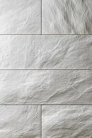 Textured gray stone tiles for modern interior design photo