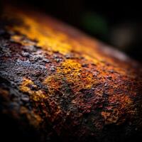 Colorful patterns on a weathered stone surface in nature photo