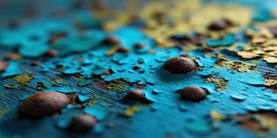 Colorful abstract textures on a weathered surface photo