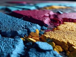 Colorful powder texture creates an abstract design photo