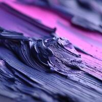 Colorful paint texture in close-up view at art studio photo